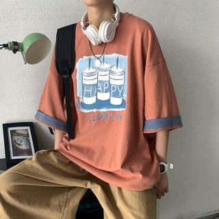 Printed Oversized Short-sleeve Tee