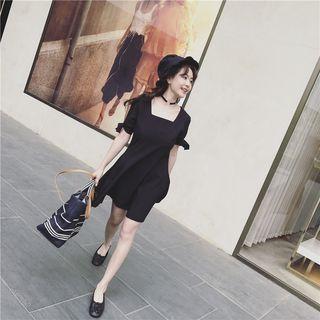 Square Neck A-line Dress