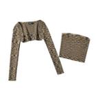 Set: Strapless Knit Top + Shrug