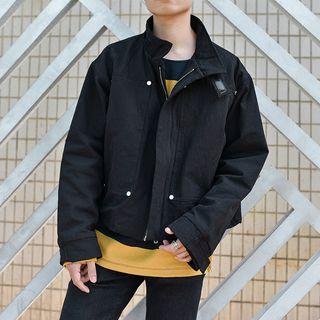 Stand Collar Biker Jacket