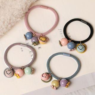 Smiley Bead Hair Tie