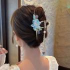 Flower / Butterfly Faux Pearl Alloy Hair Clamp