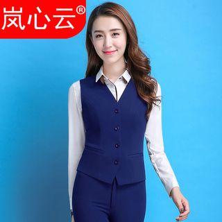Buttoned Vest / Set: Buttoned Vest + Dress Pants / Skirt