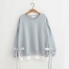 Bow Mock Two-piece Pullover
