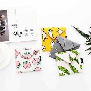 Printed Linen Cotton Sanitary Pouch