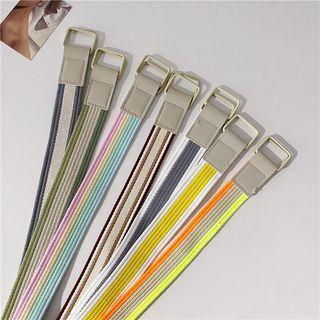 Rainbow Canvas Belt