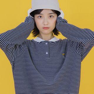 Striped Embroidered Sweatshirt