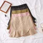 Ruffled-trim Mini Skirt