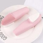 Double Side Facial Cleaning Silicone Brush Pink - One Size