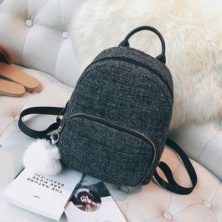 Pompom-accent Backpack