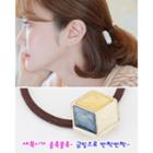Cube Embellished Hair Tie