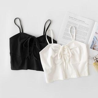 Drawstring V-neck Camisole Top