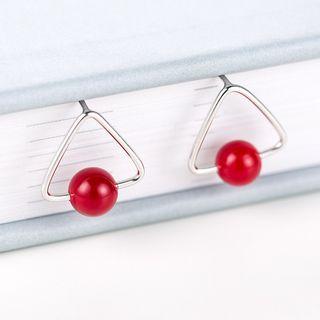 Triangle Sterling Silver Earring