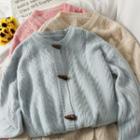 Toggle Loose-fit Knit Cardigan In 5 Colors