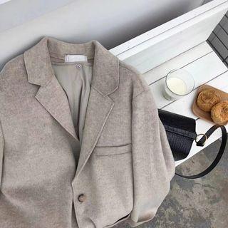 Single-breasted Blazer As Shown In Figure - One Size