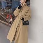 Detachable Collar Trench Coat