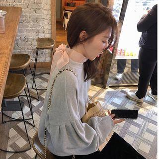 Corduroy Long-sleeve Loose-fit Top