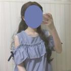 Cold-shoulder Short-sleeve Striped Dress Blue - One Size