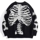 Bone Print Sweater
