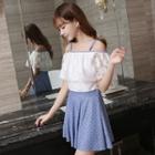 Panel Open Shoulder Swimdress