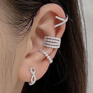Rhinestone Clip On Earring
