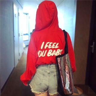 Cropped Loose-fit Long-sleeve Sweatshirt