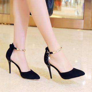 Ankle Strap High-heel Pumps