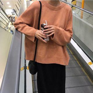 Tie-back Sweater / Midi Accordion Pleated Skirt / Maxi H-line Skirt