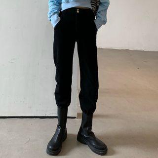 Gathered Cuff Cargo Jeans