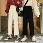 Fringed Wide-leg Pants
