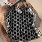 Lettering / Zebra Print Camisole Top