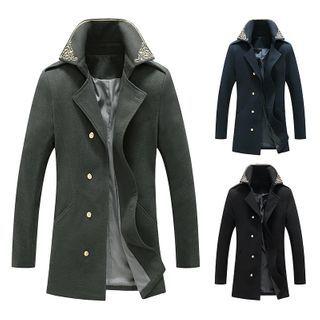 Single Breasted Embroidered Coat