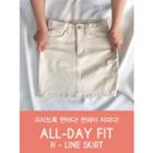 Zip-front Pocket-side Skirt
