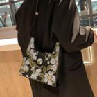 Floral Crossbody Bag Black - One Size