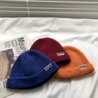 Letter Printed Knit Beanie