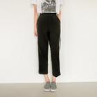 Contrast-piping Cropped Pants