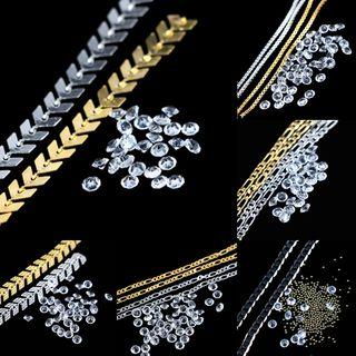 Chain & Bead Nail Art Decoration