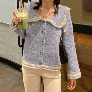 Collared Cardigan Blue - One Size