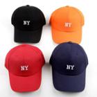 Ny Letter-embroidered Baseball Cap