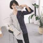 Striped Asymmetrical Shirt