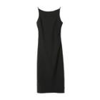 Spaghetti Strap Side-slit Midi Sheath Dress / Mini Sheath Dress