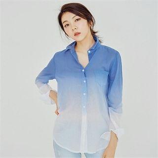 Gradient Cotton Shirt