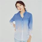 Gradient Cotton Shirt