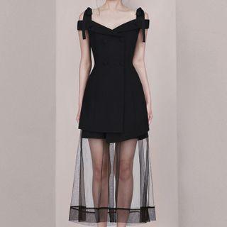Set: Short-sleeve Top + Midi Skort