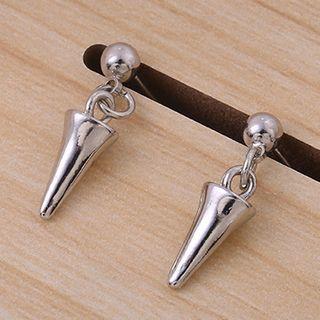 Drop Earring 1 Pair - 925 Silver Stud Earrings - One Size