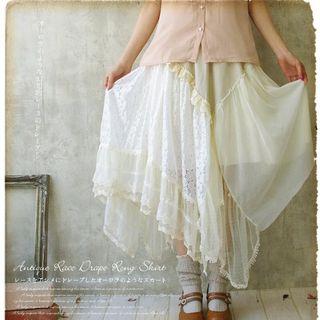 Panel Lace Long Skirt