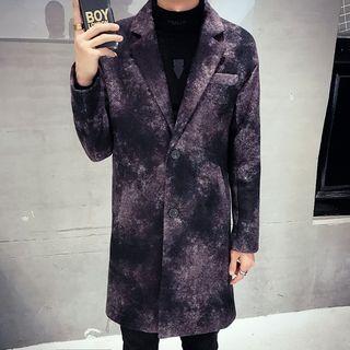 Printed One-button Coat