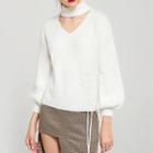 Cut Out Detail Turtleneck Sweater