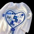 Elbow-sleeve Heart Accent T-shirt