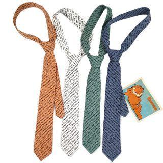 Lettering Neck Tie